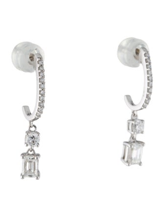 Earrings 14K 1.00ctw Lab-Grown Diamond Drop Earrings