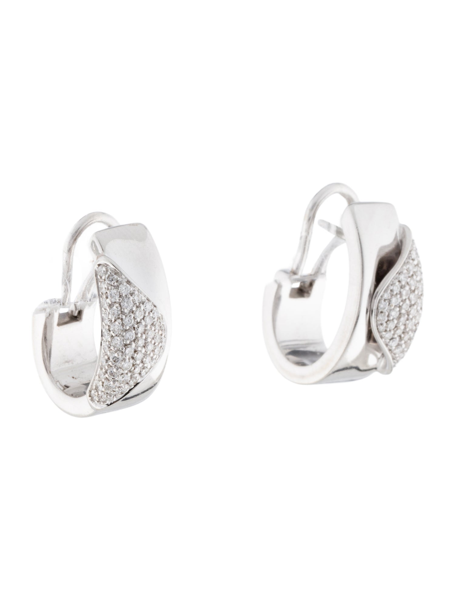 Movado 18K Diamond Earclips