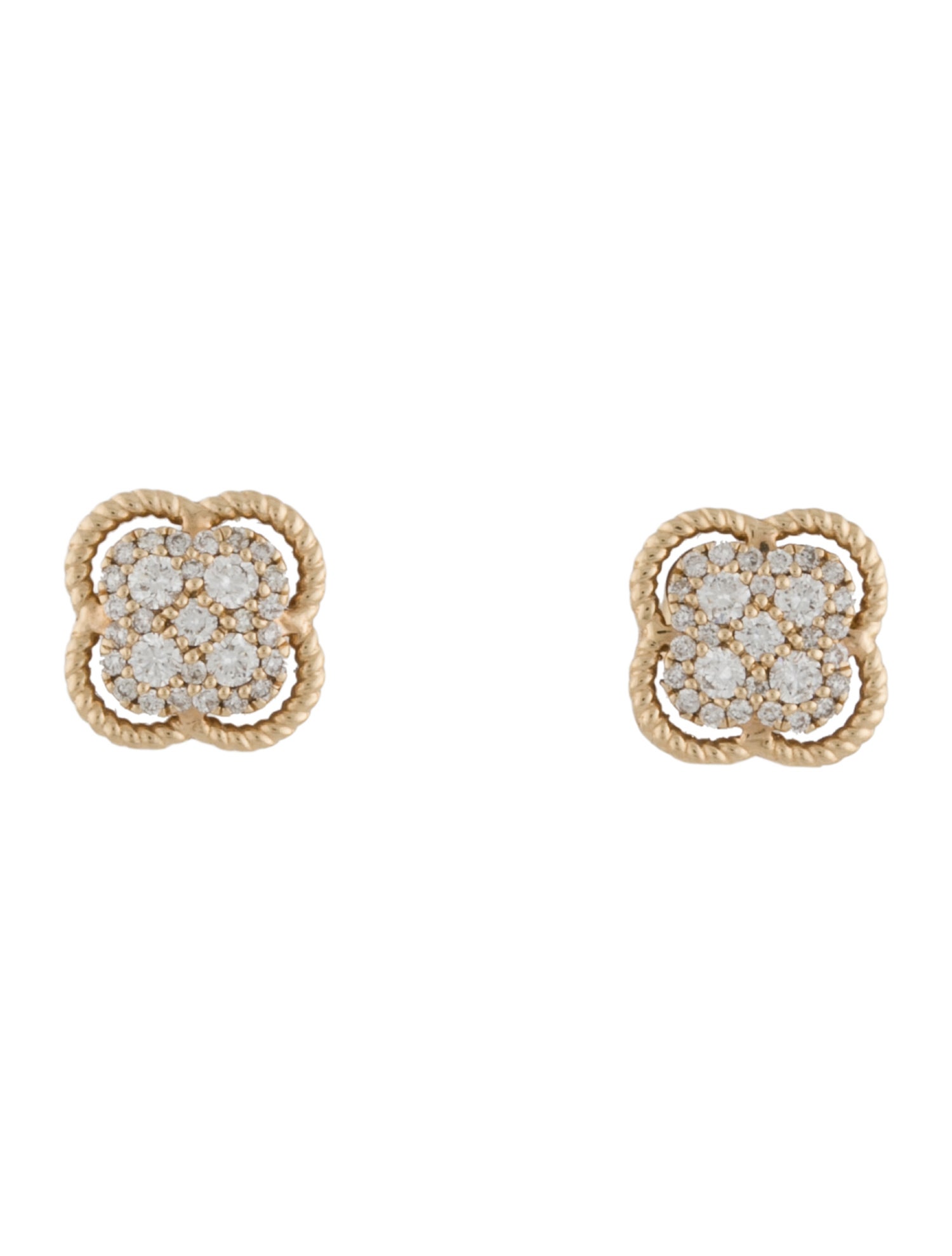 Earrings 14K Diamond Pavé Stud