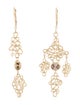 Evangeline Jewelry 14K Diamond The One Of A Kind Laced Asymmetrical Drop Earrings