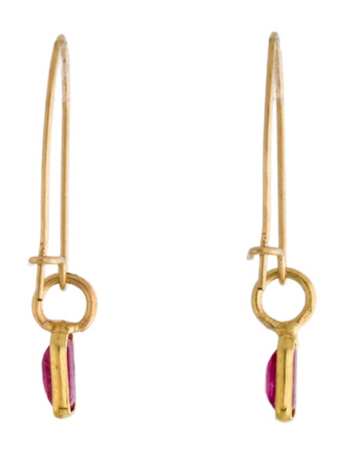 Earrings 18K Ruby Drop Earrings
