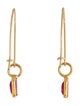 Earrings 18K Ruby Drop Earrings