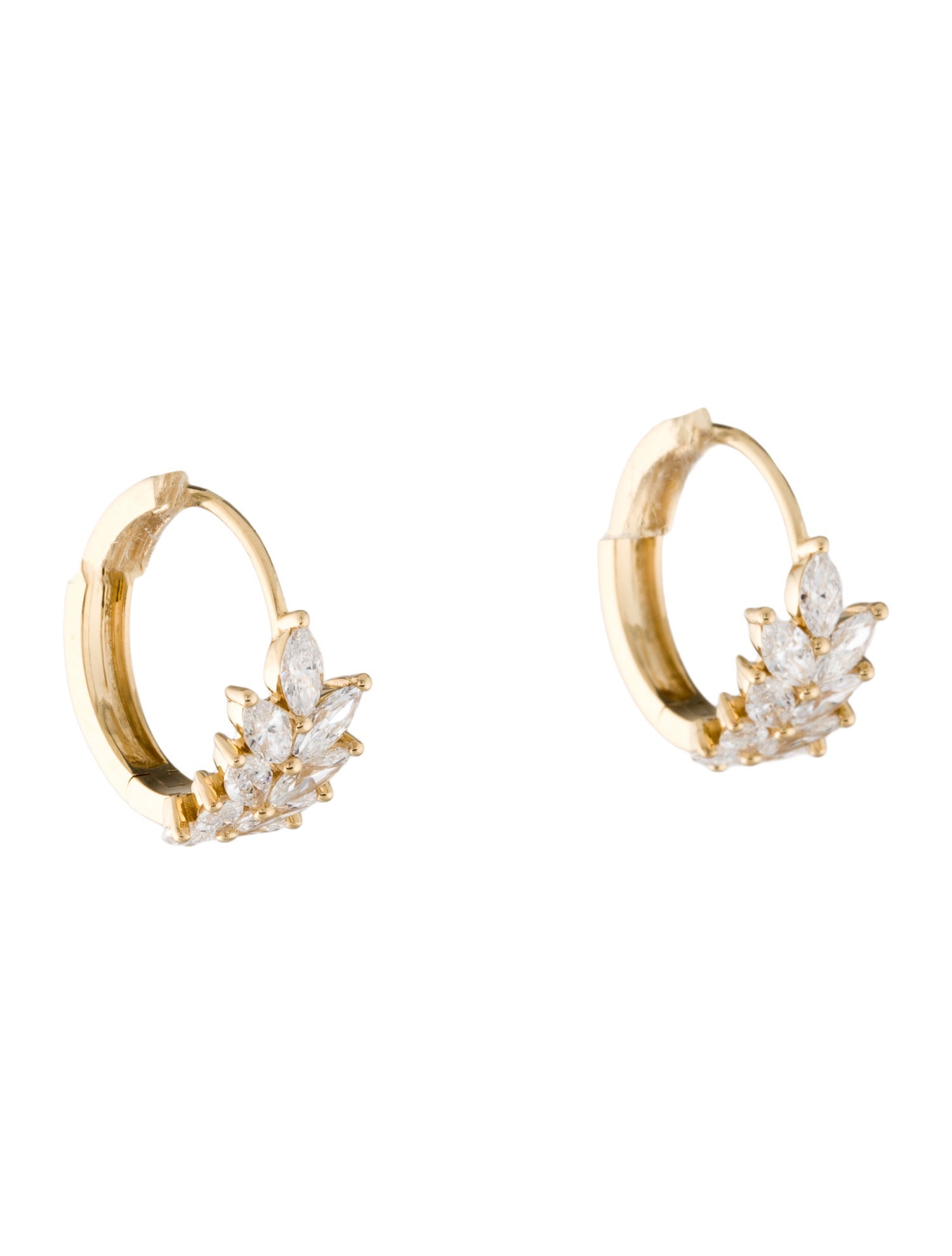 Earrings 18K Lab-Grown Diamond Hoop Earrings