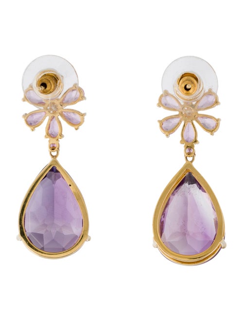 Earrings Kai 14K Amethyst, Sapphire, & Diamond Drop Earring