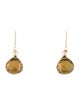 Earrings 14K Smoky Quartz Drop Earrings