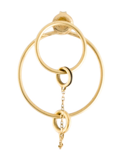 FoundRae 18K Enamel Orbit Drop Earring