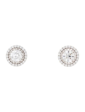 Earrings 14K 2.31ctw Diamond Halo Stud Earrings