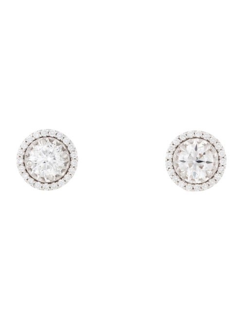 Earrings 14K 2.31ctw Diamond Halo Stud Earrings