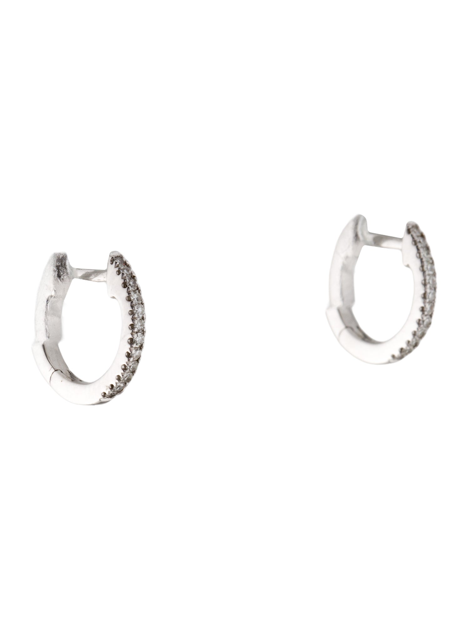 Earrings 14K Diamond Huggie Earrings