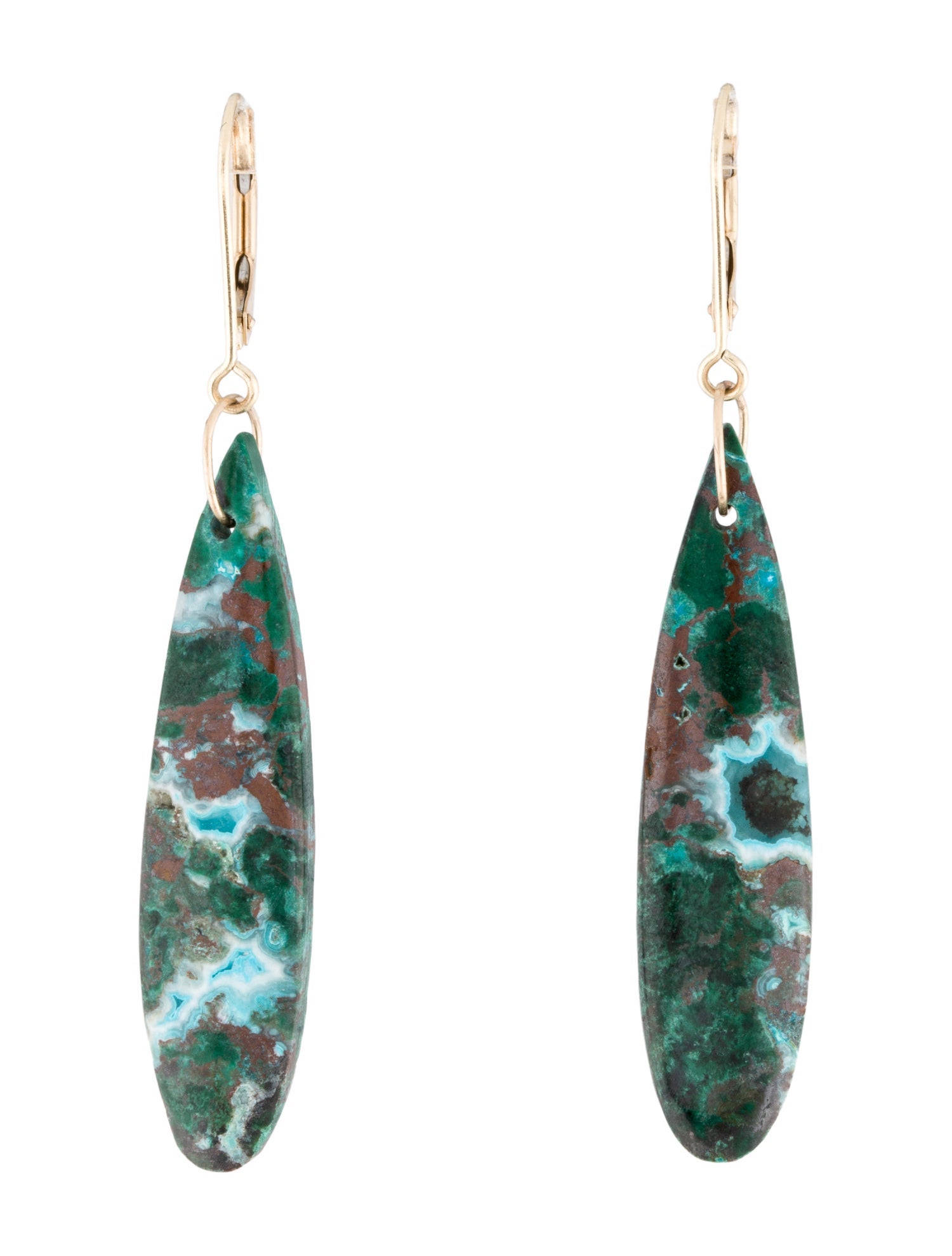 Earrings 14K Azurmalachite Drop Earrings