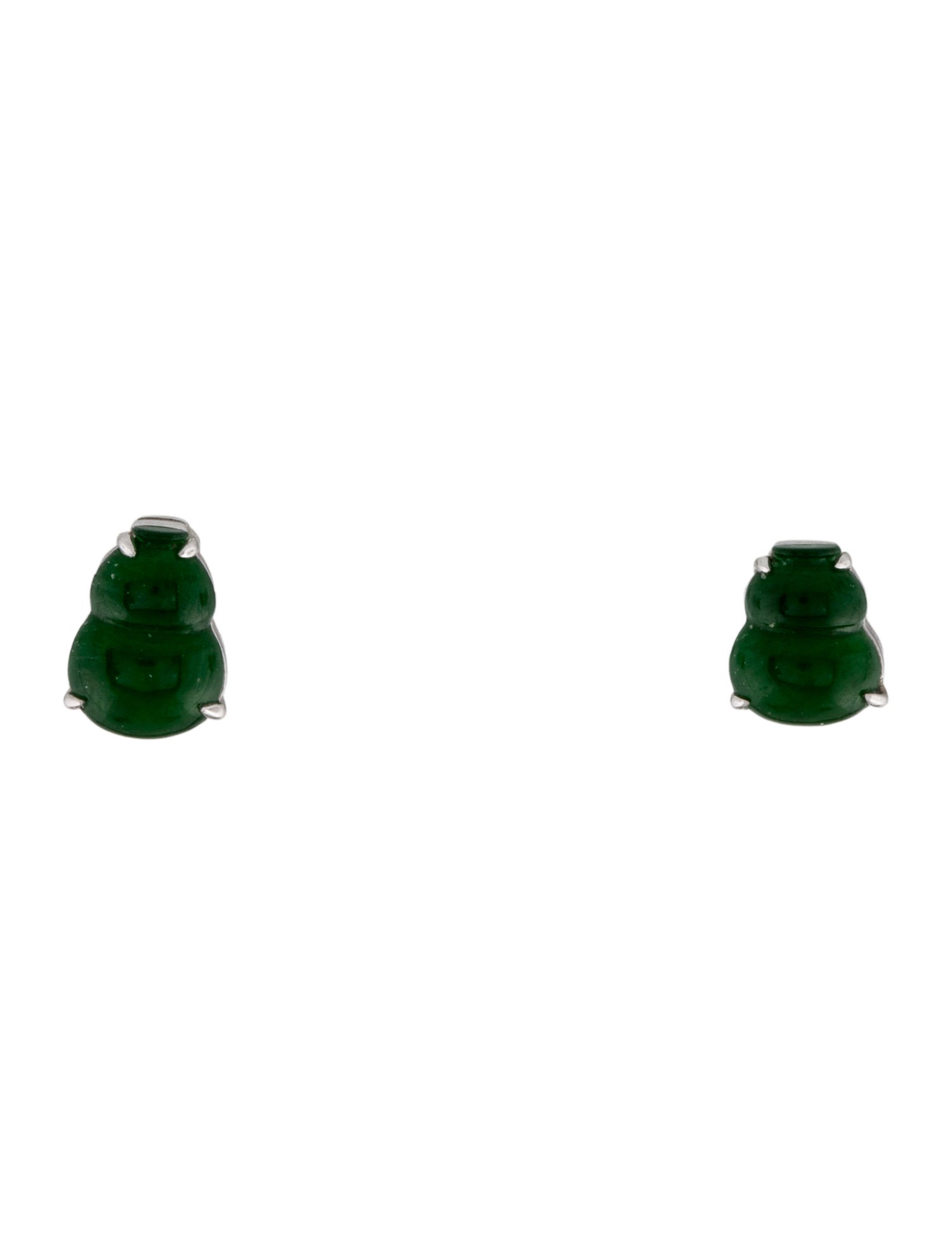 Earrings 18K Jadeite Stud