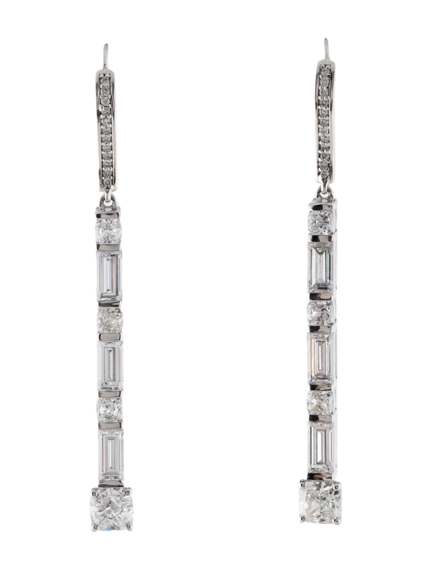 Earrings 14K 3.96ctw Lab-Grown Diamond Drop Earrings
