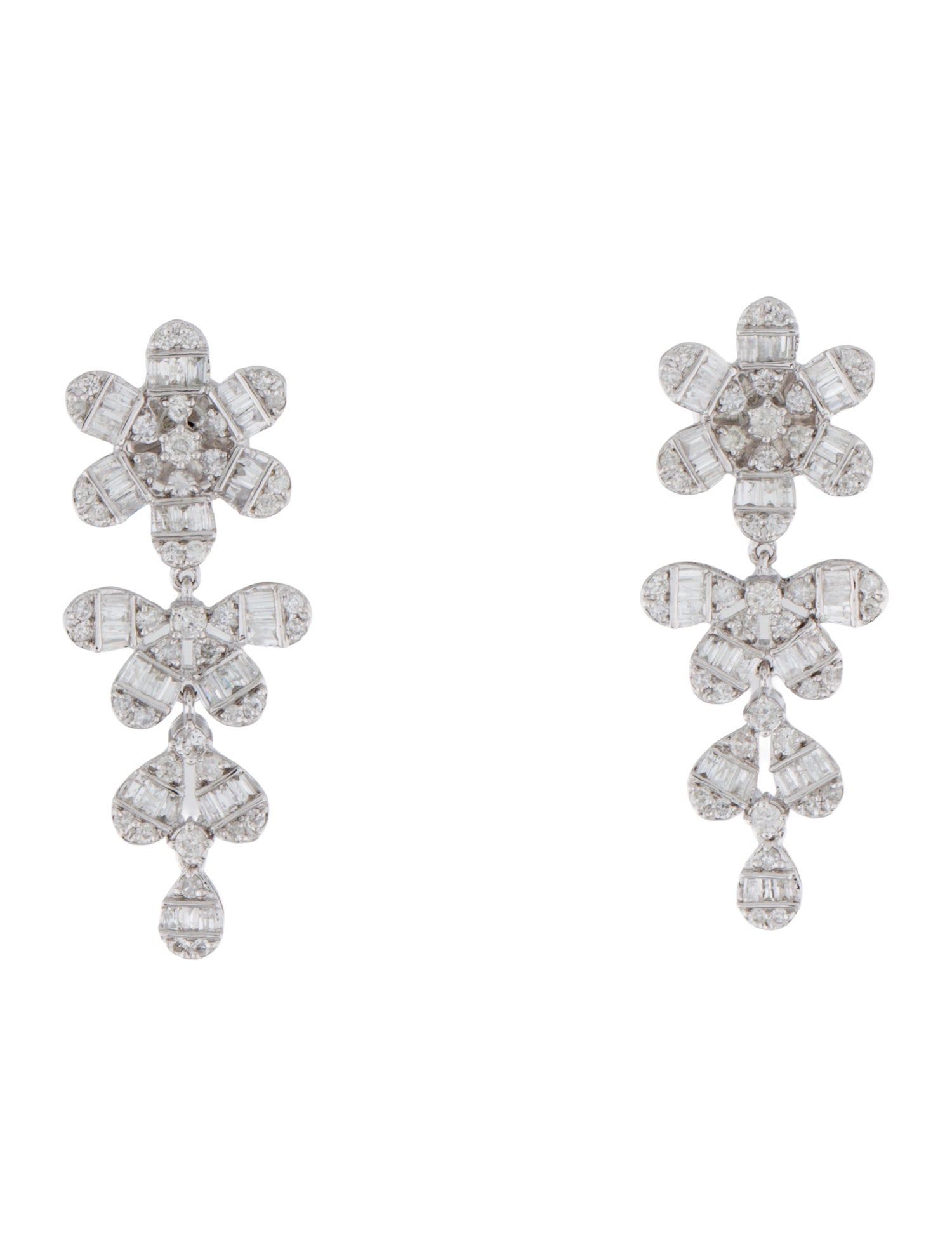 Earrings 14K 1.08ctw Diamond Drop Earrings