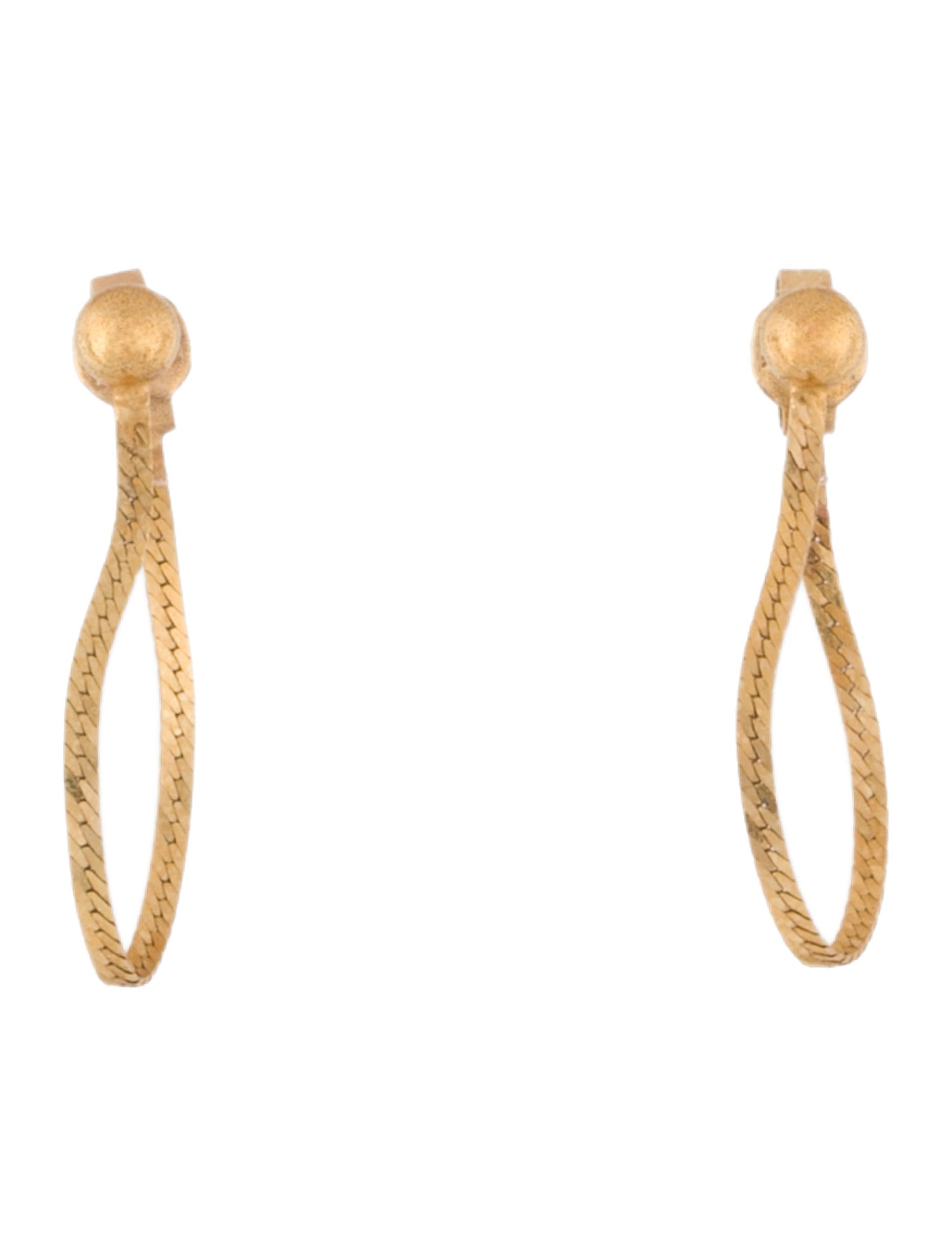 Earrings 14K Chain Drop Earrings