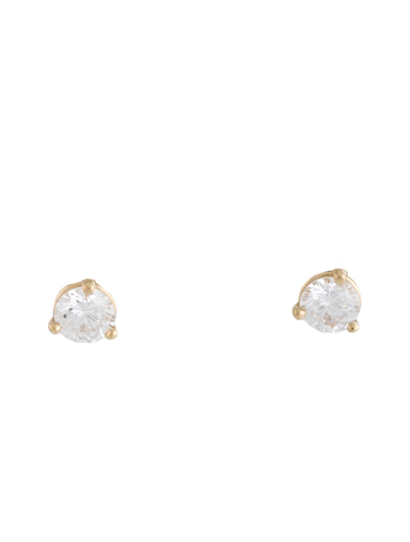 Earrings 14K Diamond Solitaire Stud