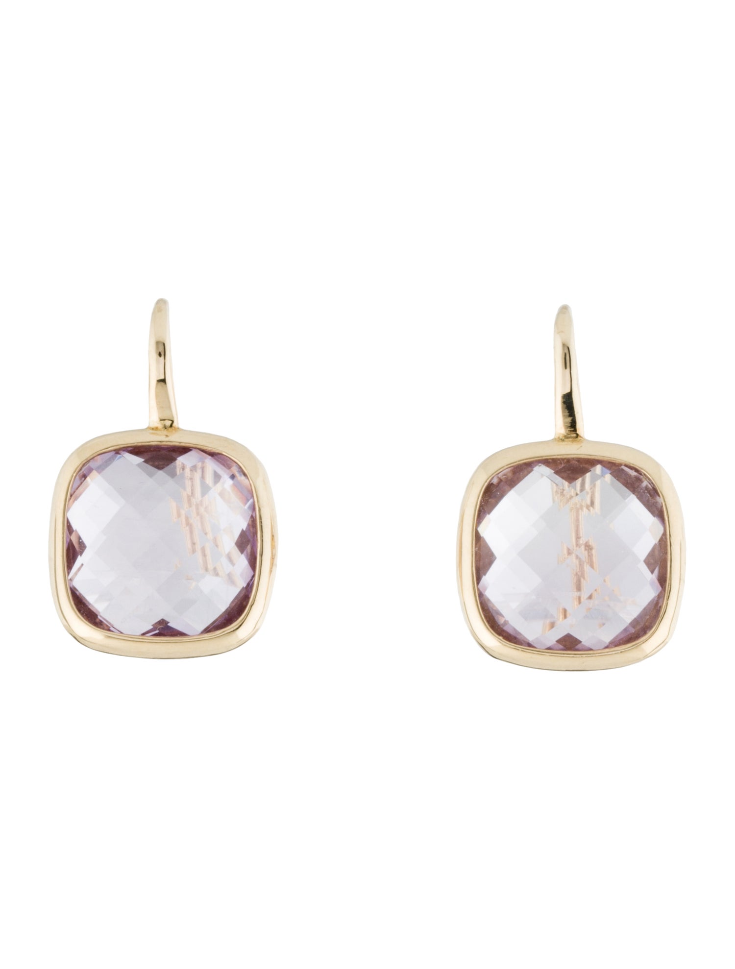 Earrings 14K Amethyst Drop Earrings