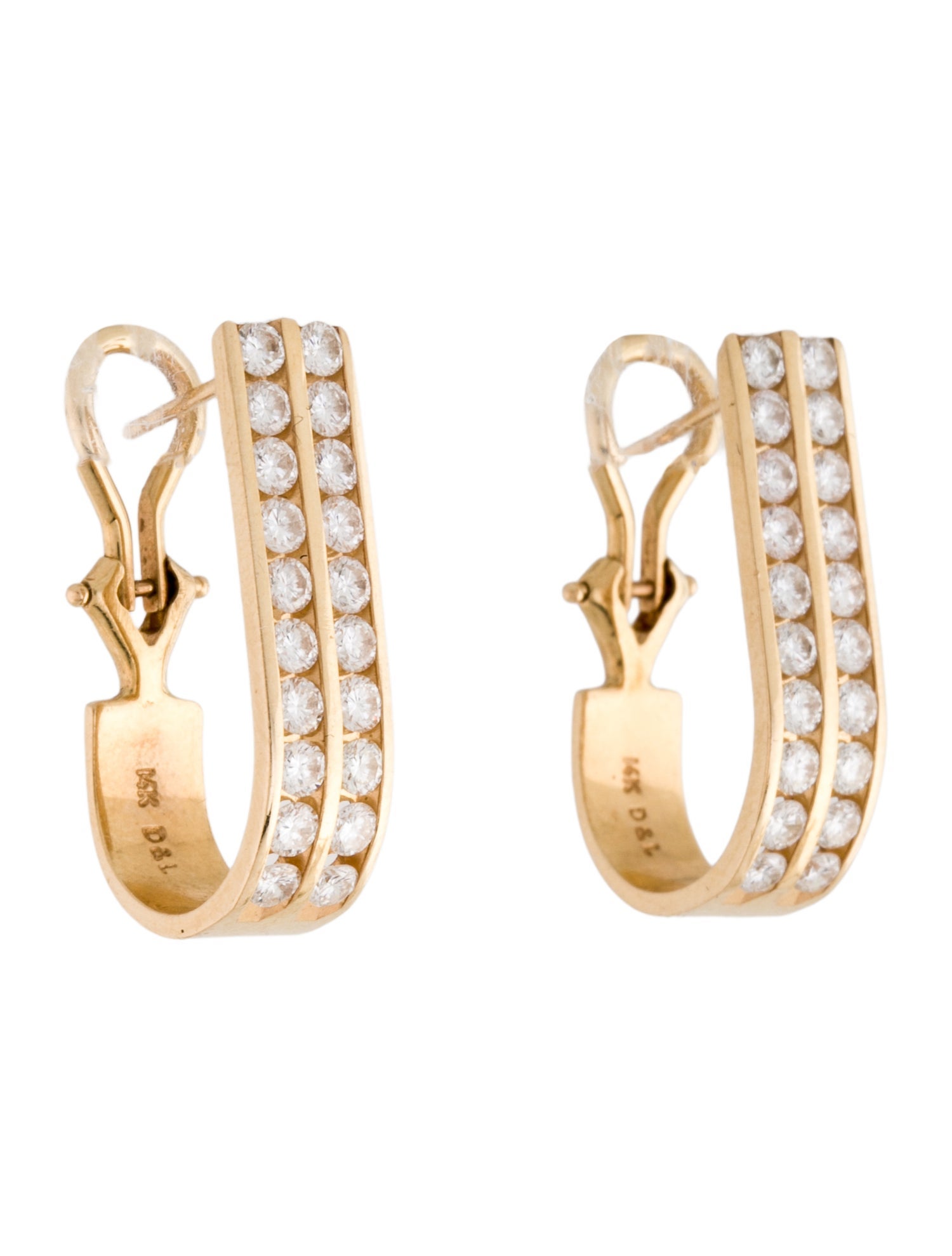 Earrings 14K 2.40ctw Diamond Earclips