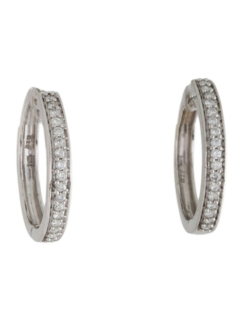 Earrings 14K Diamond Hoop Earrings