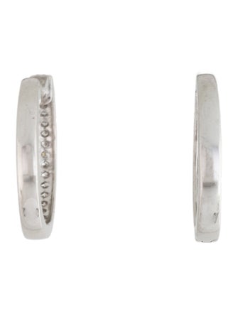 Earrings 14K Diamond Hoop Earrings