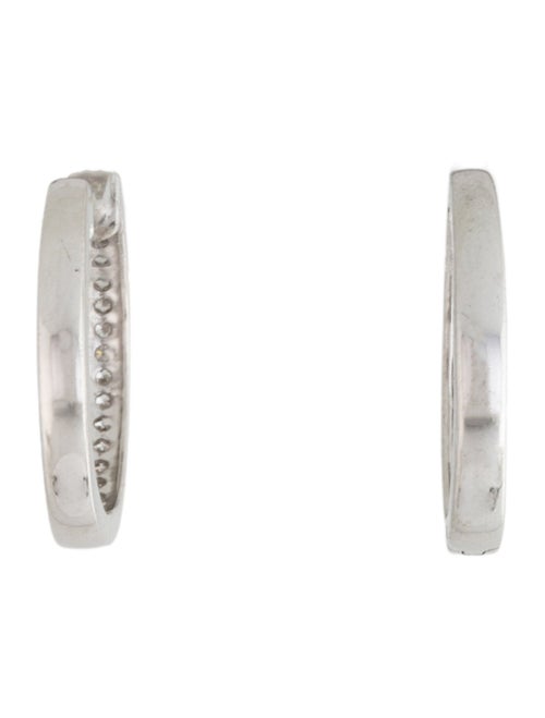 Earrings 14K Diamond Hoop Earrings