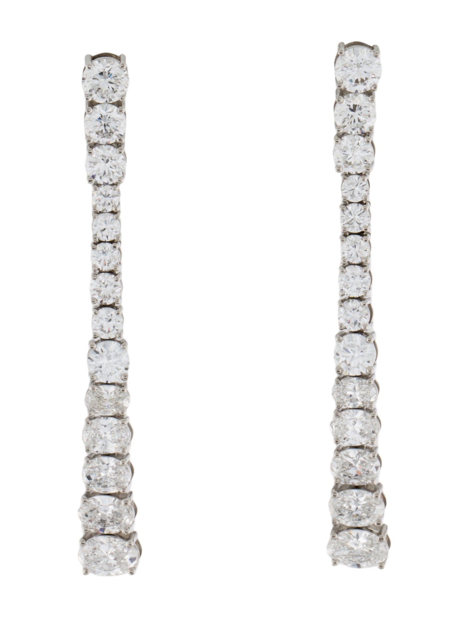 Earrings Platinum 8.02ctw Lab-Grown Diamond Drop Earrings