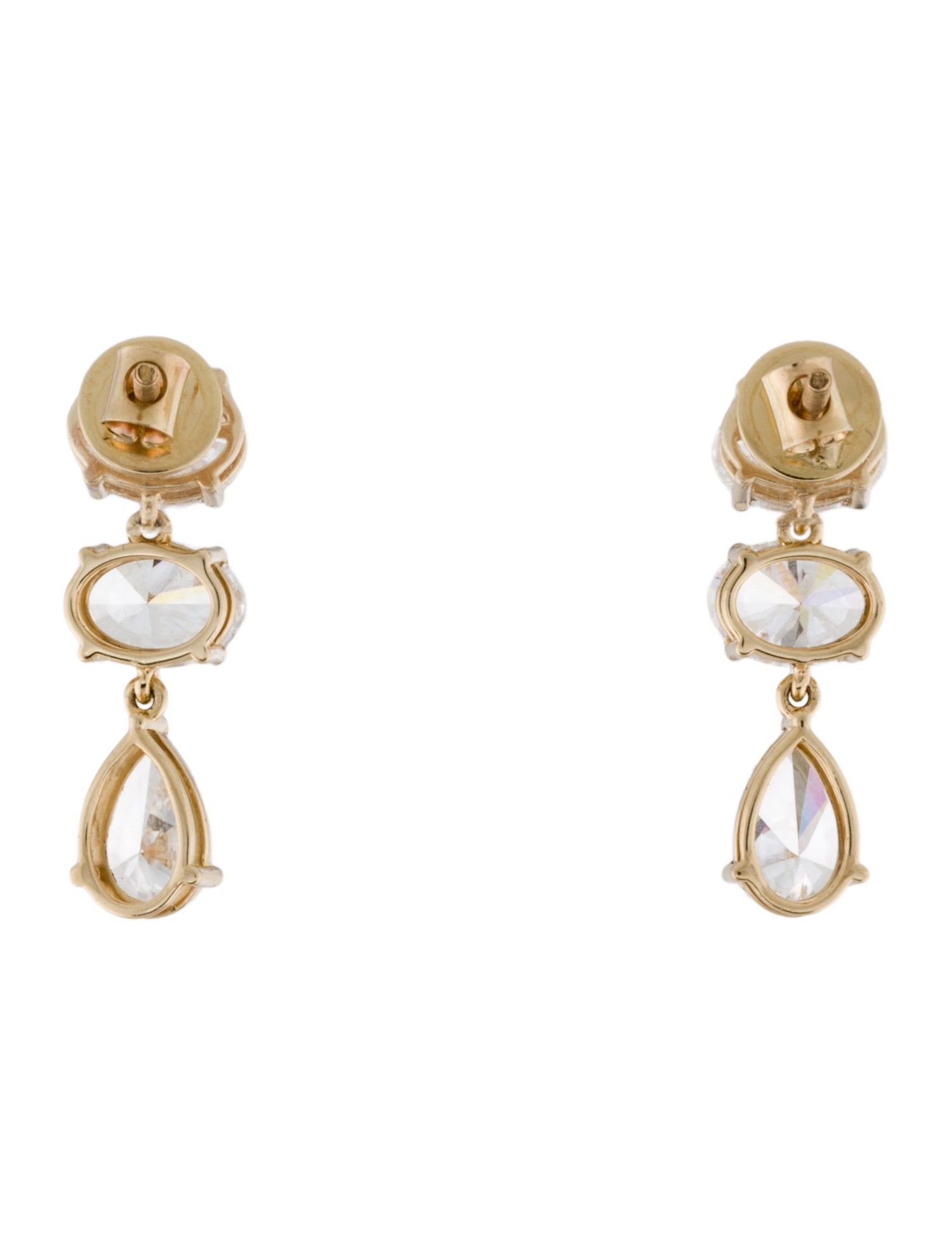 Earrings 14K 4.82ctw Lab-Grown Diamond Drop Earrings