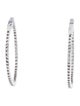 Earrings 14K 2.88ctw Lab-Grown Diamond In-Out Hoop