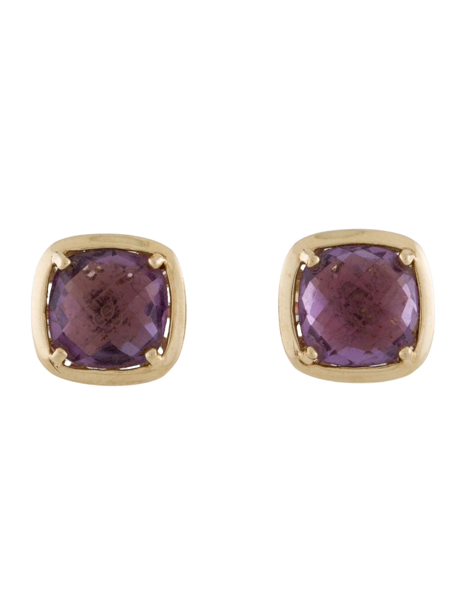 Earrings 14K Amethyst Stud Earrings