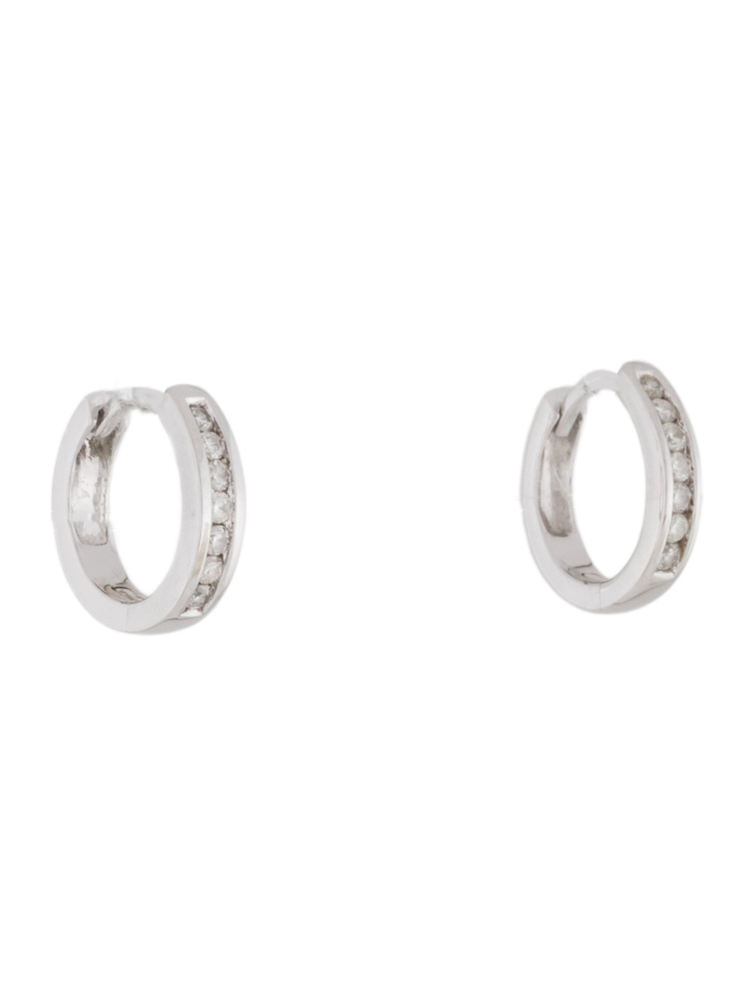 Earrings 14K Diamond Huggie