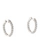Earrings 14K 3.98ctw Lab-Grown Diamond Inside Out Hoop Earrings