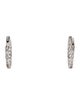 Earrings 14K 3.98ctw Lab-Grown Diamond Inside Out Hoop Earrings