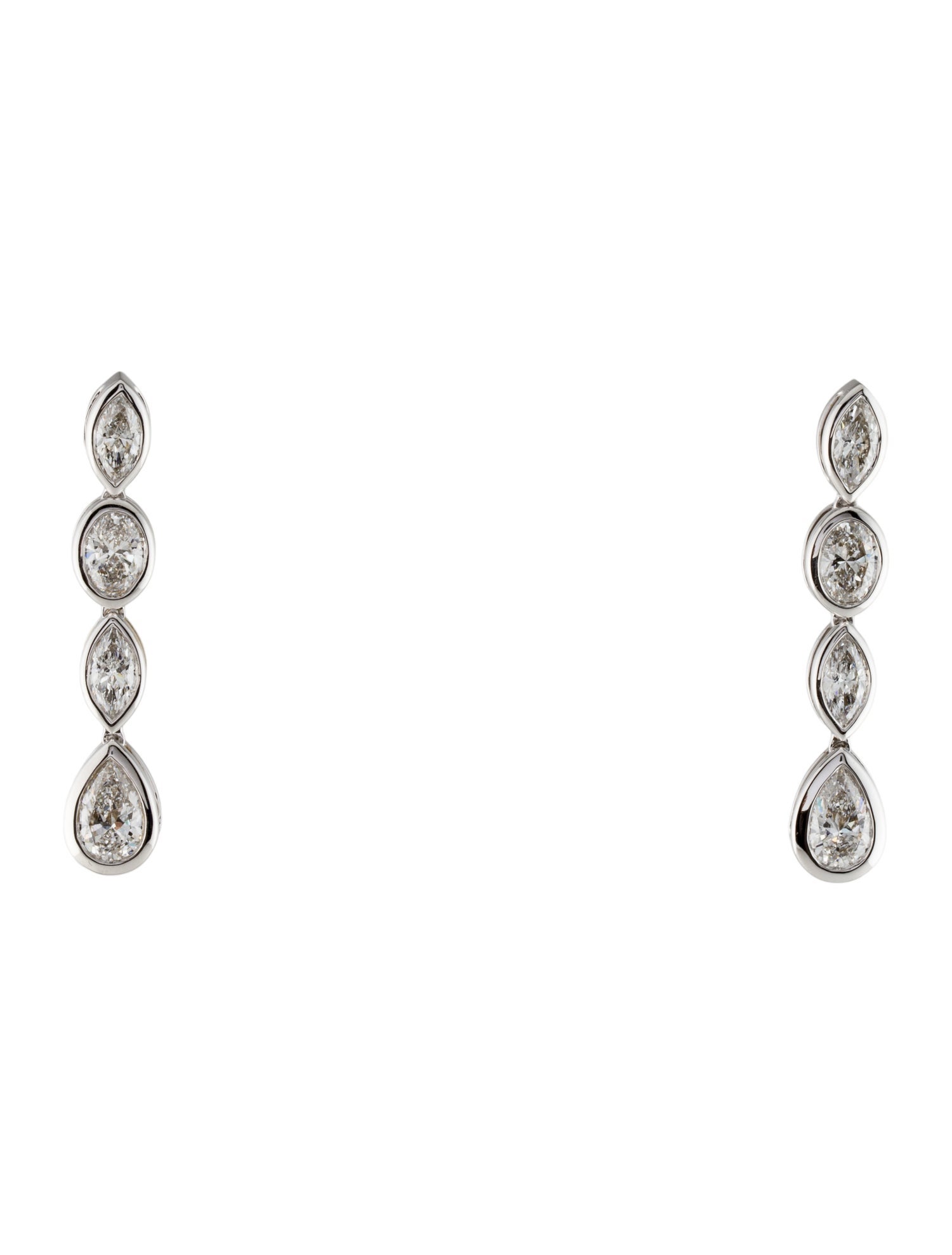 Earrings 14K 3.32ctw Lab-Grown Diamond Drop Earrings