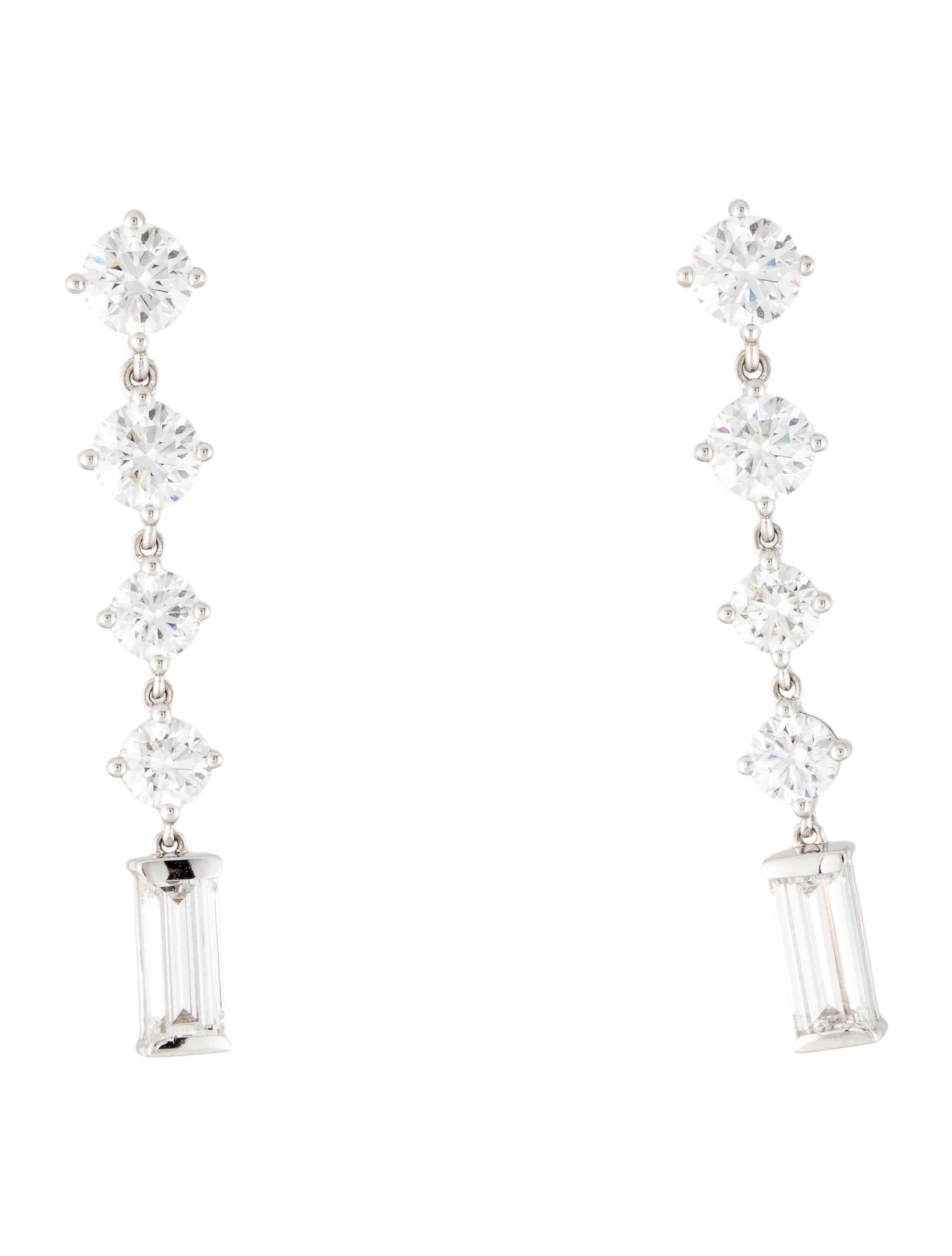 Earrings 14K 3.28ctw Lab-Grown Diamond Drop Earrings
