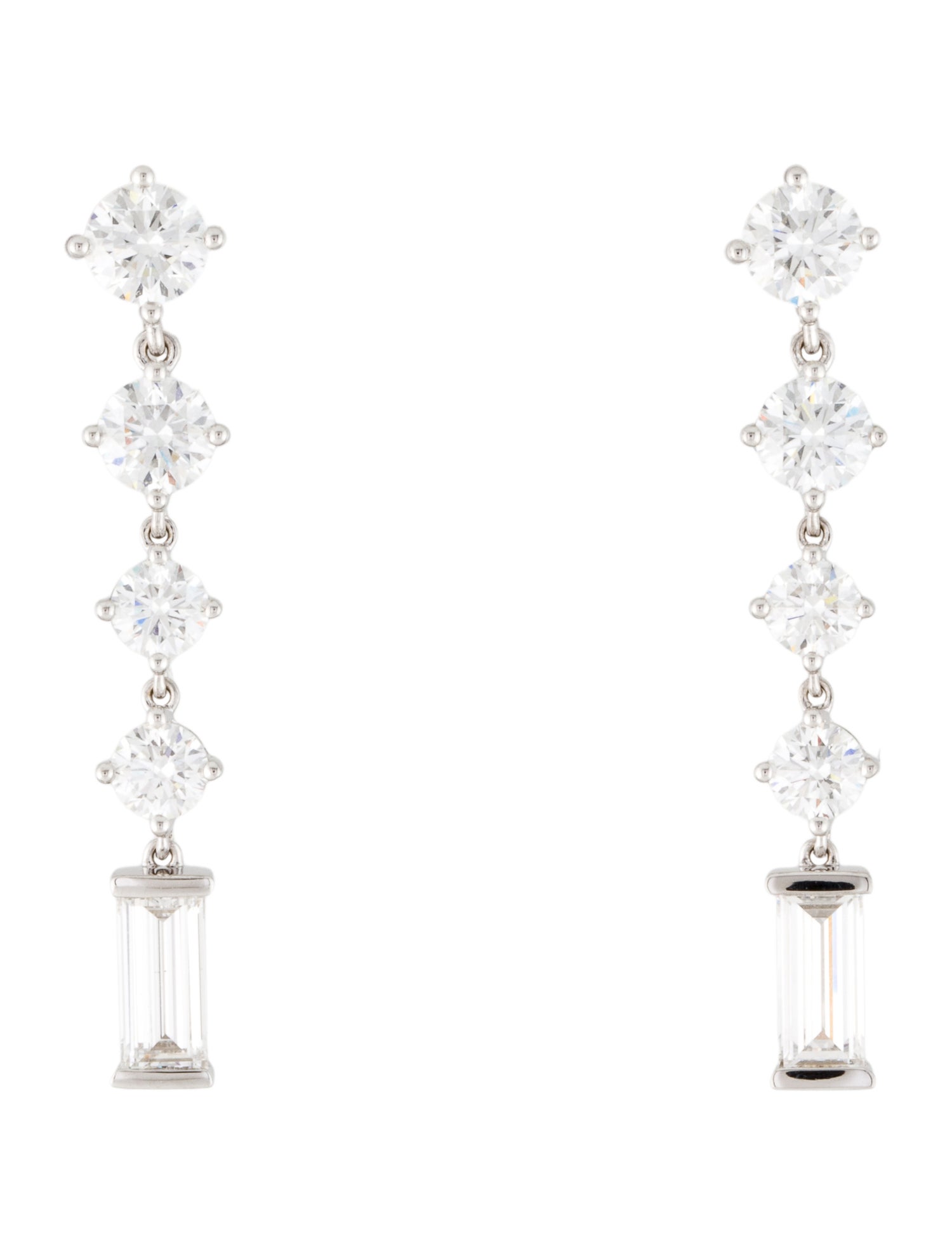 Earrings 14K 3.26ctw Lab-Grown Diamond Drop Earrings