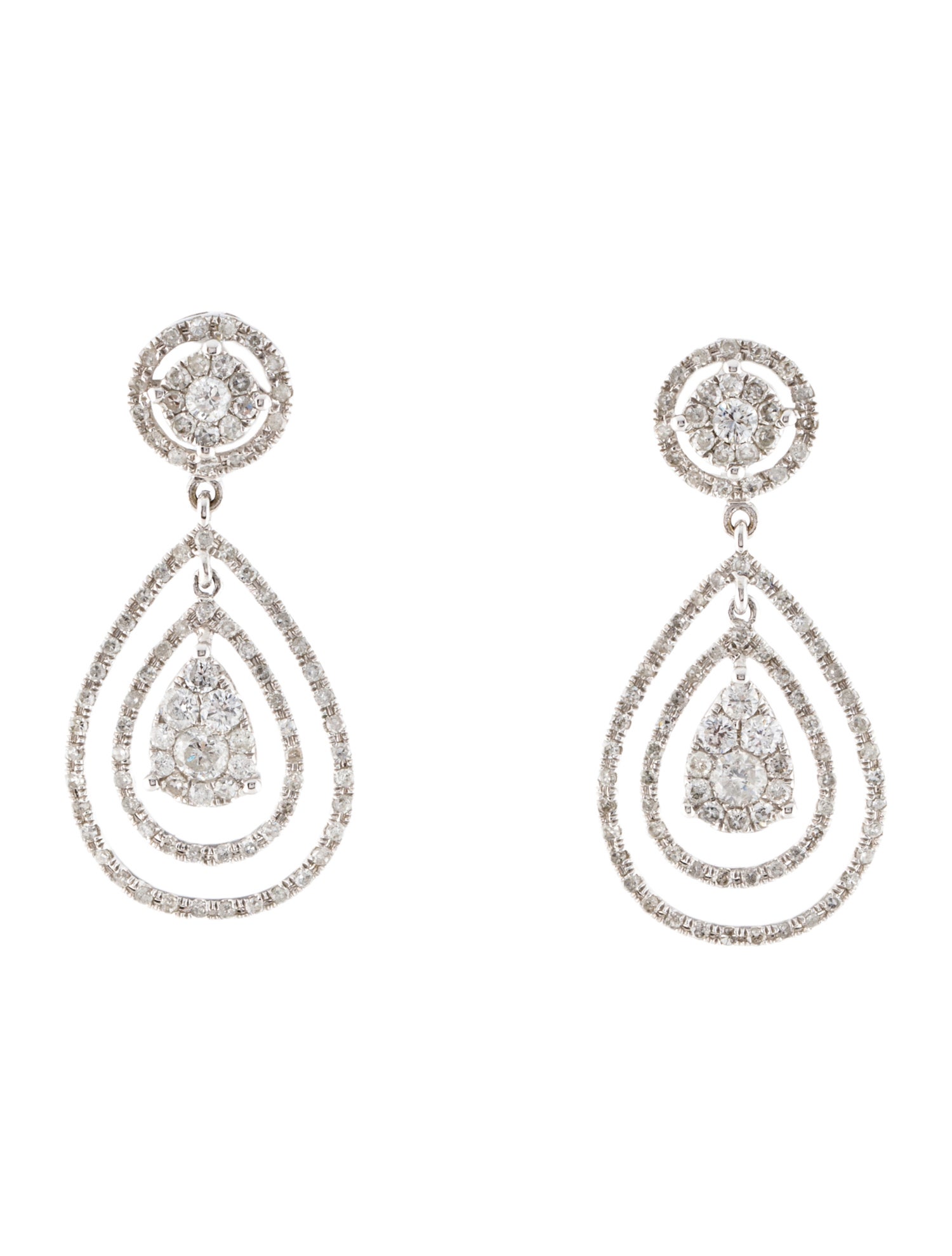Earrings 14K 1.25ctw Diamond Drop Earrings
