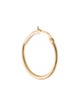 Earrings 14K Brushed Single Hoop Earring
