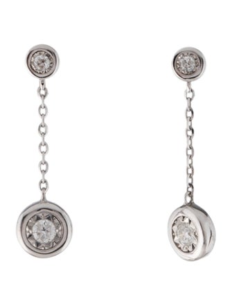 Earrings 14K Diamond Drop Earrings