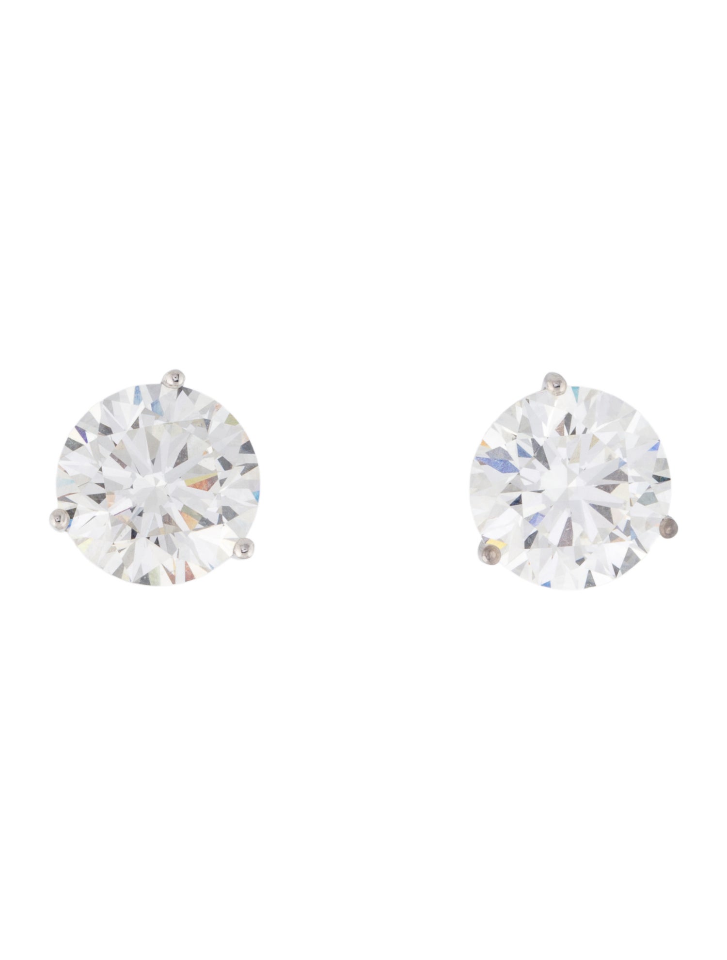 Earrings 18K 9.74ctw Lab-Grown Diamond Stud Earrings
