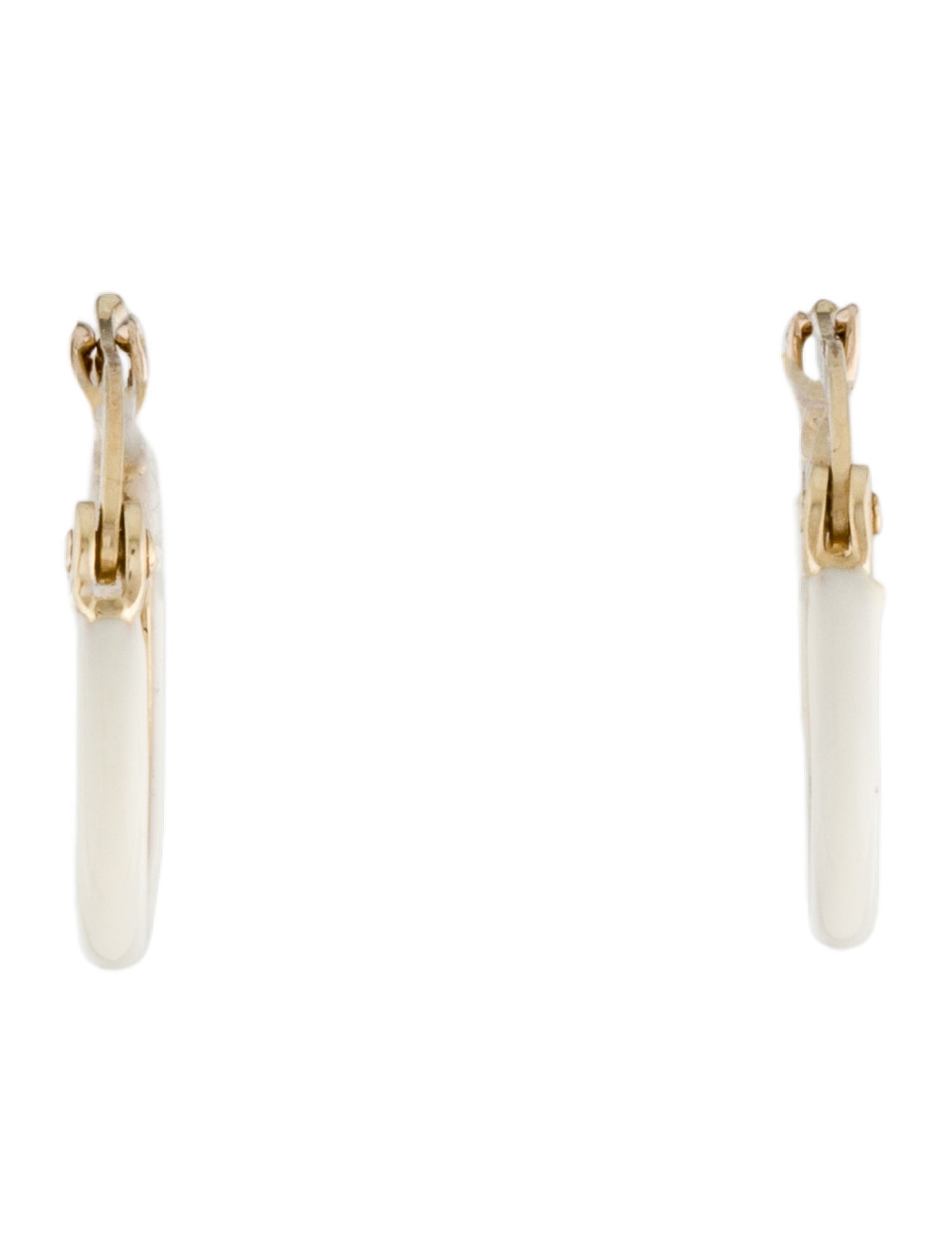 Earrings 14K Enamel Huggie