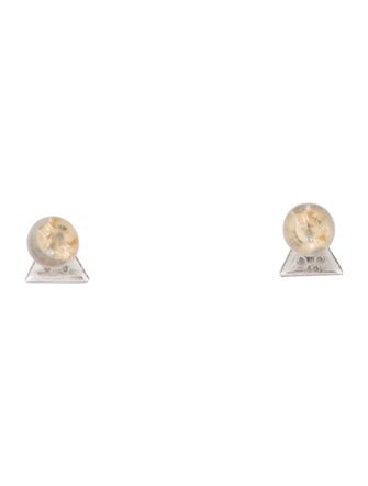 Earrings 18K Diamond Triangle Stud Earrings