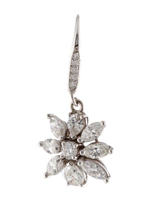 Earrings 14K 1.34ctw Diamond Single Drop Earring