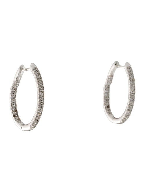 Earrings 18K Diamond Inside-Out Hoop Earrings