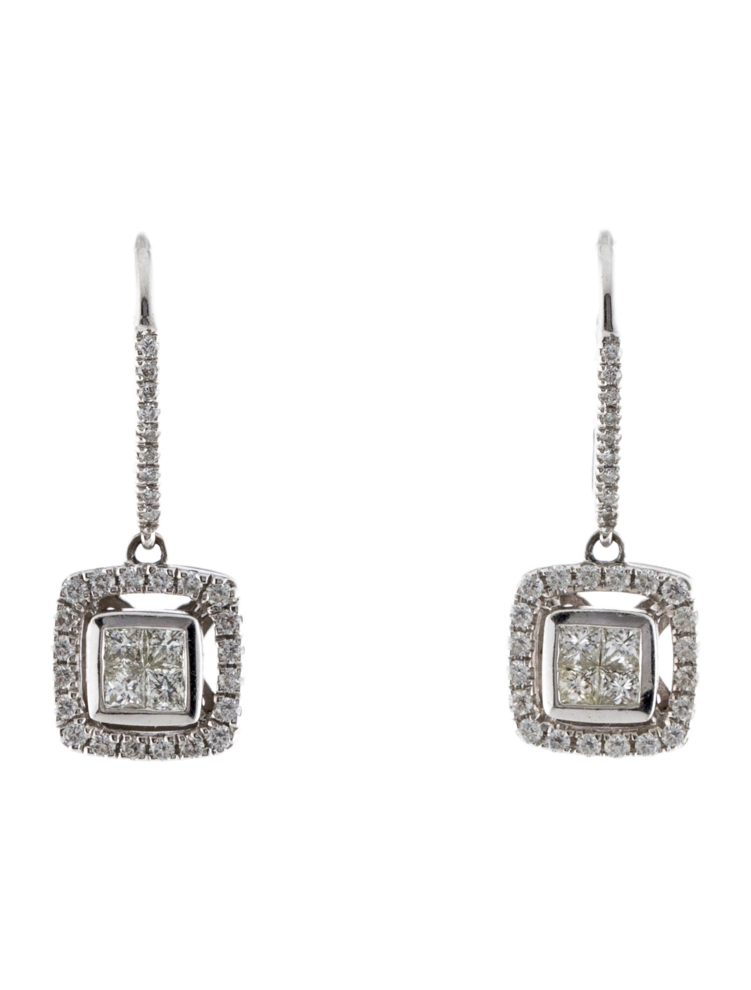 Earrings 14K Diamond Drop Earrings