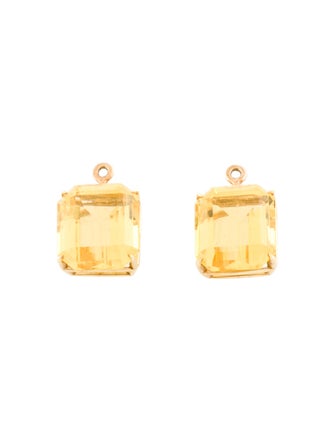 Earrings 14K 17.30ctw Citrine Earring Enhancers