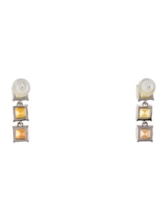 Earrings 18K 2.60ctw Sapphire Drop Earrings