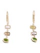 Earrings 14K 2.28ctw Tourmaline & Diamond Drop Earrings