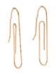 Earrings 14K Paperclip Drop Earrings