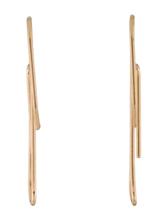 Earrings 14K Paperclip Drop Earrings