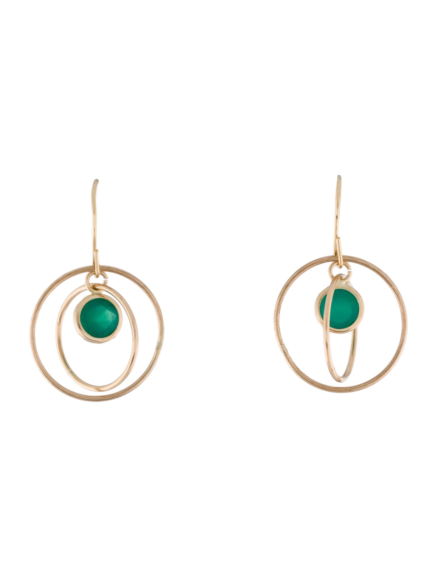 Earrings 14K Dyed Chalcedony Drop Earrings