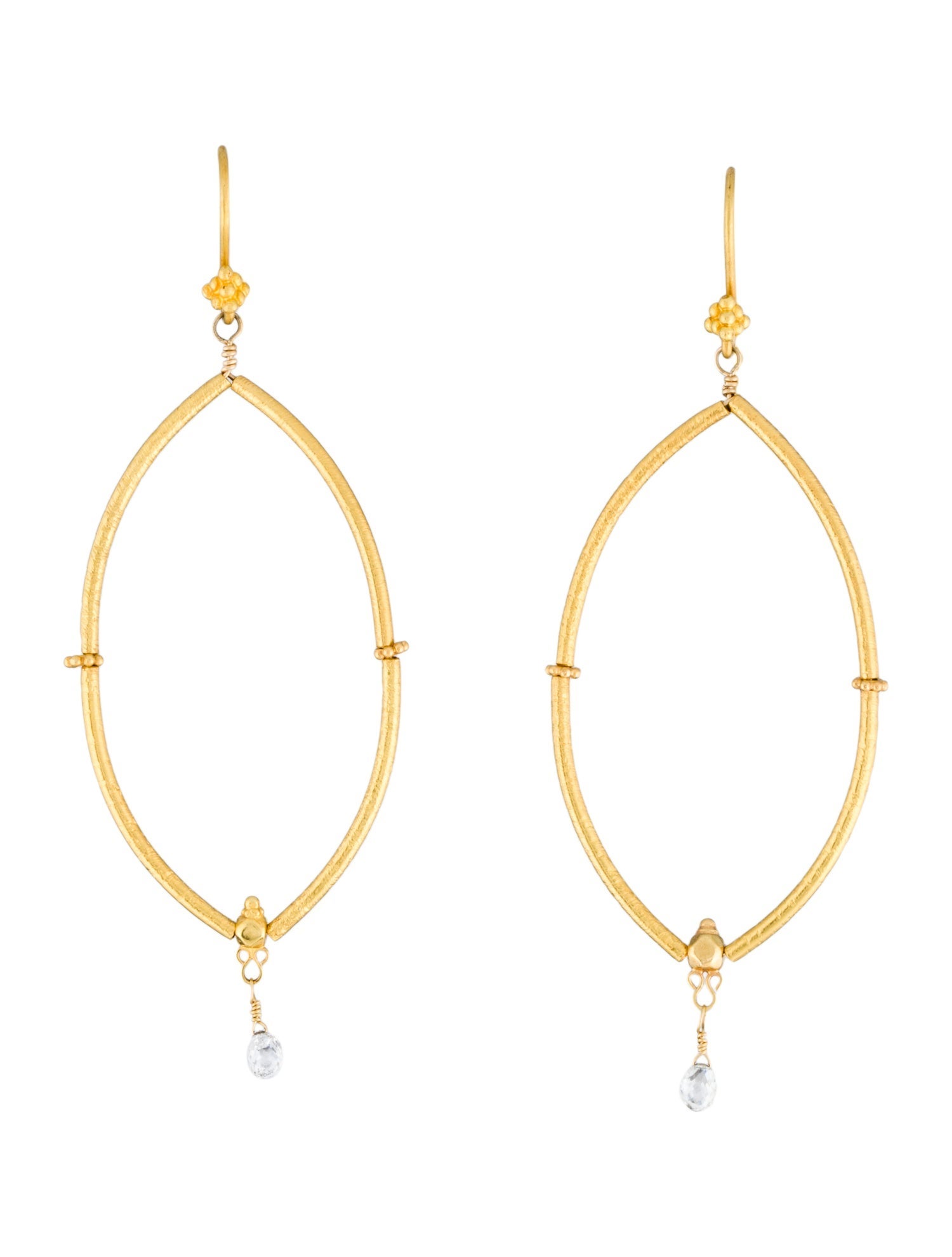 Earrings 18K Diamond Drop Earrings